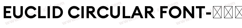 EUCLID CIRCULAR FONT字体转换